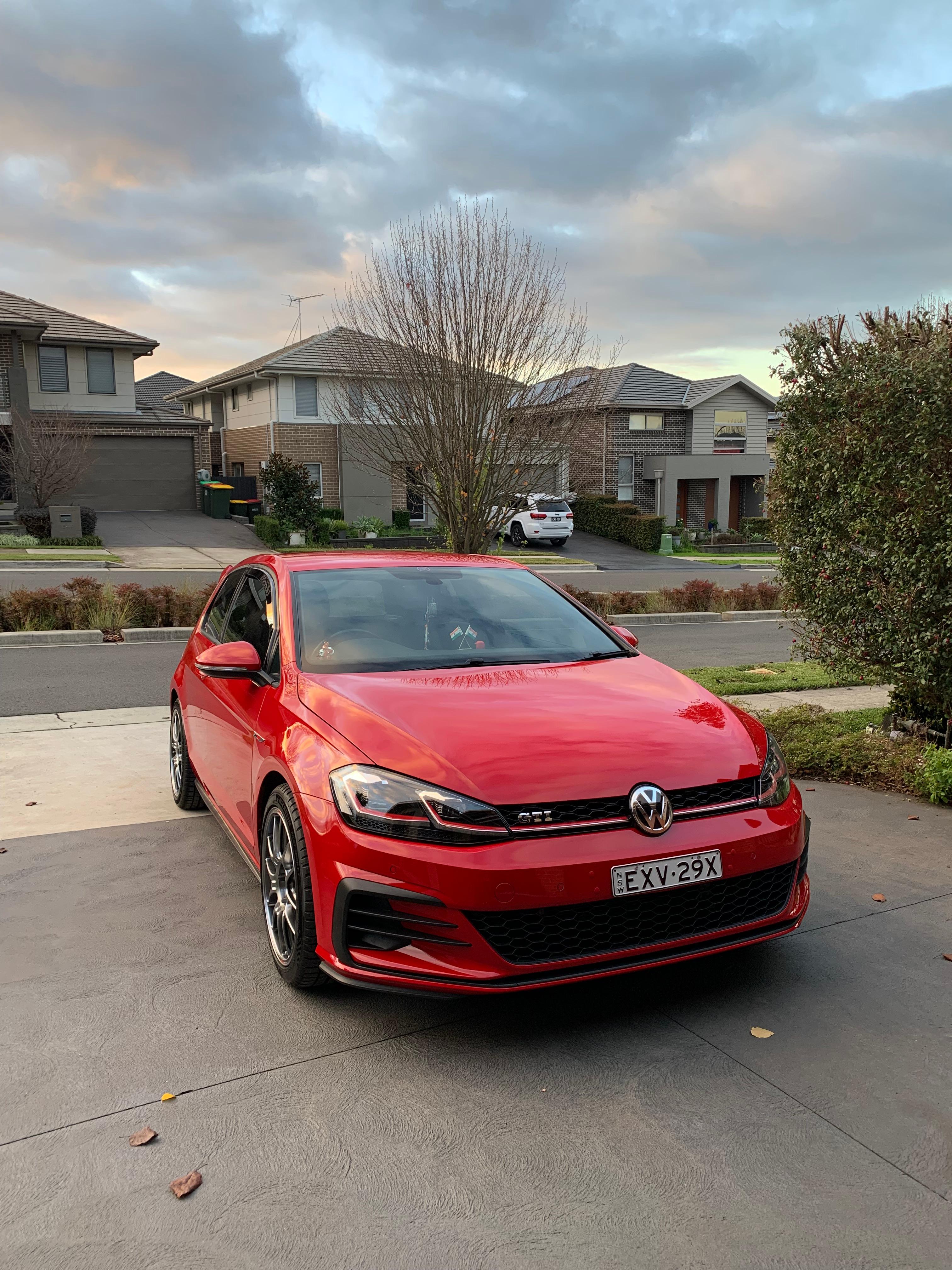 Volkswagen Golf GTI with showroom ceramic coating finish